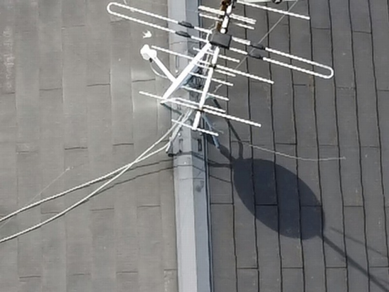 テレビアンテナの交換・補修で足場を活用する