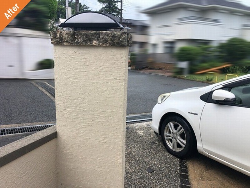 外壁塗装後の外塀