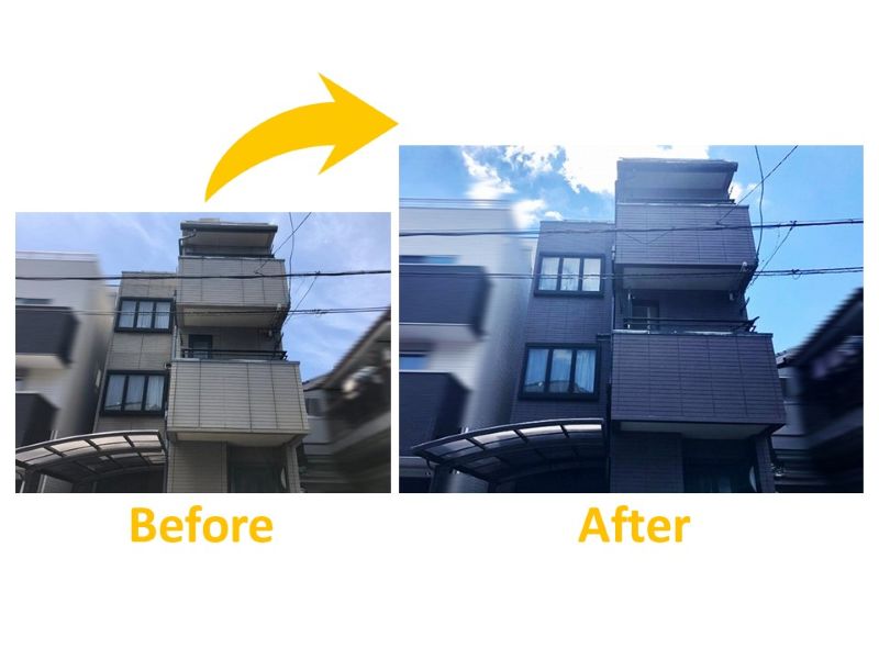 汚れをリセットしたビフォーアフター施工事例⑬