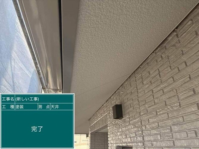軒天の塗装完了