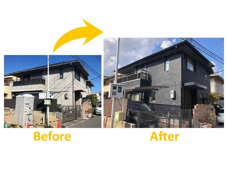多彩模様で輝きをプラスしたビフォーアフター施工事例⑦