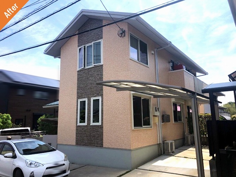 外壁塗装後の大和ハウス（DCウォール）