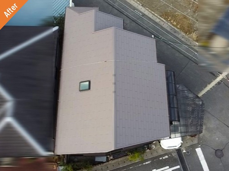 屋根塗装後の住友林業のスレート瓦