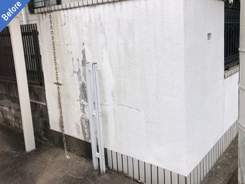 補修前の外塀