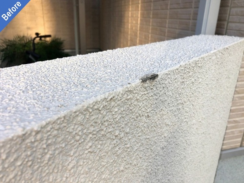 補修前の塀