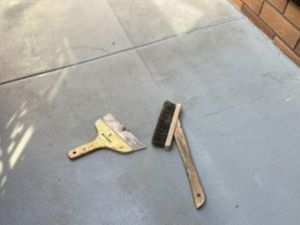下地処理（ケレン作業）（ウレタン防水工事）