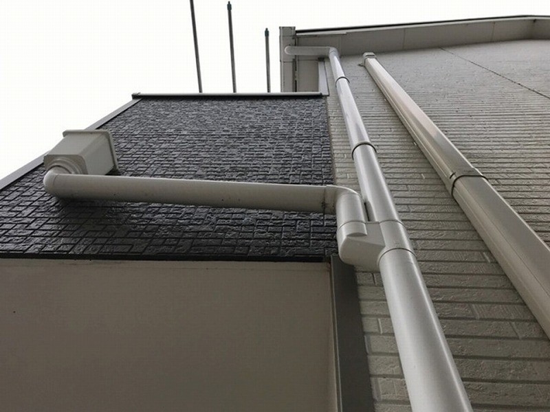スリムダクトと雨樋の調査