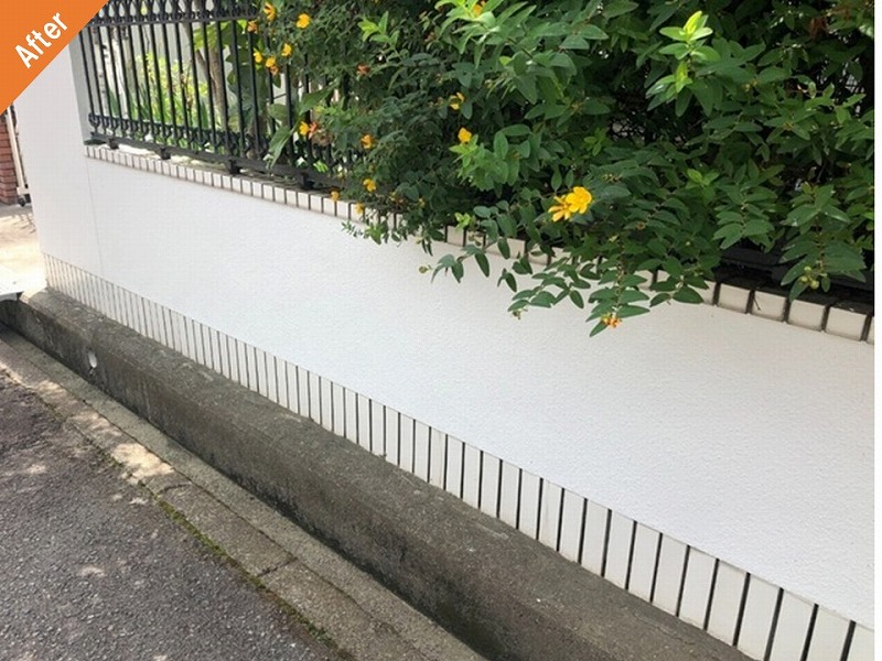 塗装工事後の外塀