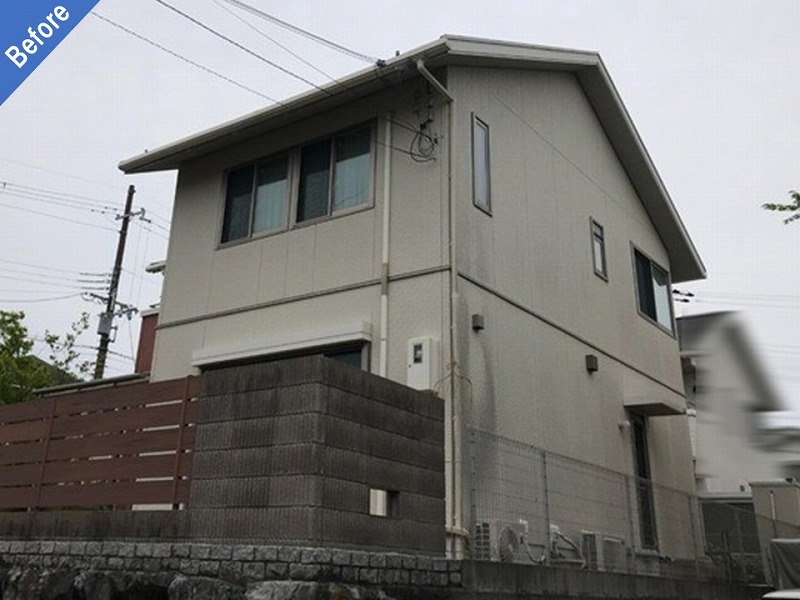 外壁塗装前の窯業系サイディングの積水ハウス