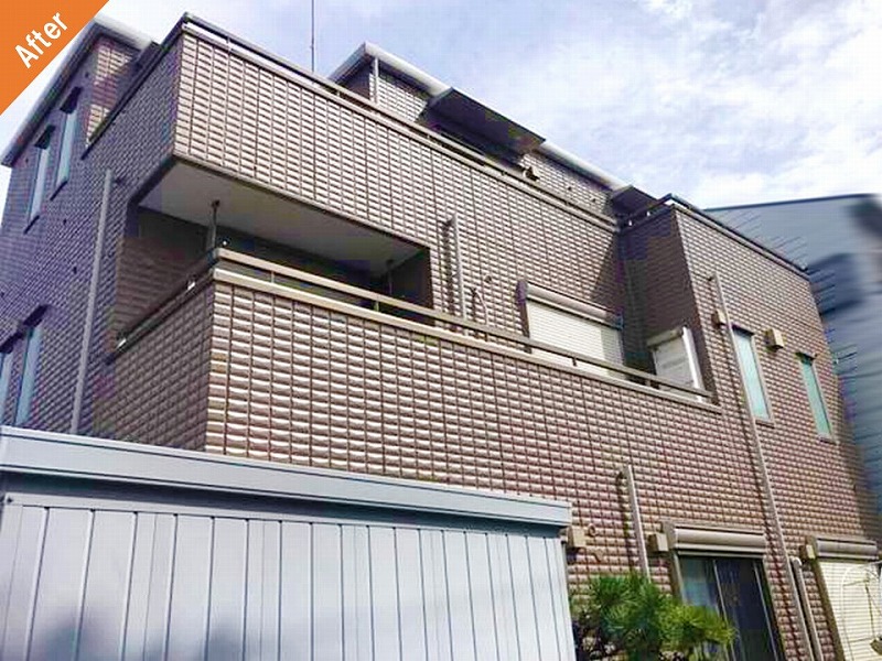 塗装工事後の旭化成ヘーベルハウス
