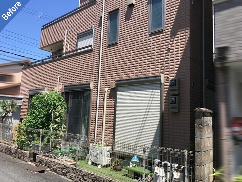 外壁塗装前の旭化成ヘーベルハウス