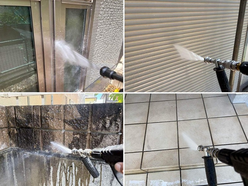 建物全体の高圧洗浄工事