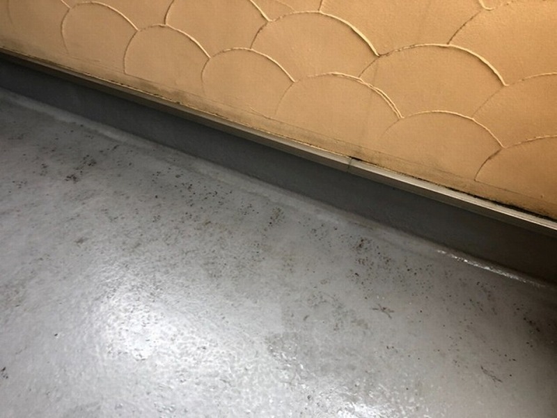 アスファルト防水のベランダ