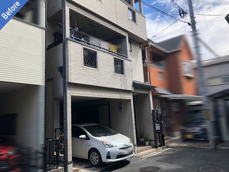 外壁塗装前の戸建て住宅