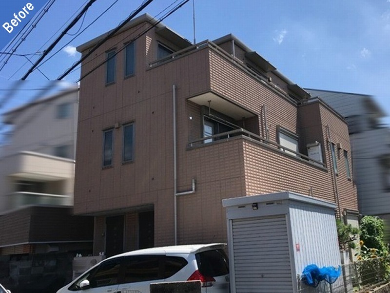 大阪市東淀川区の外壁塗装前の旭化成ヘーベルハウス