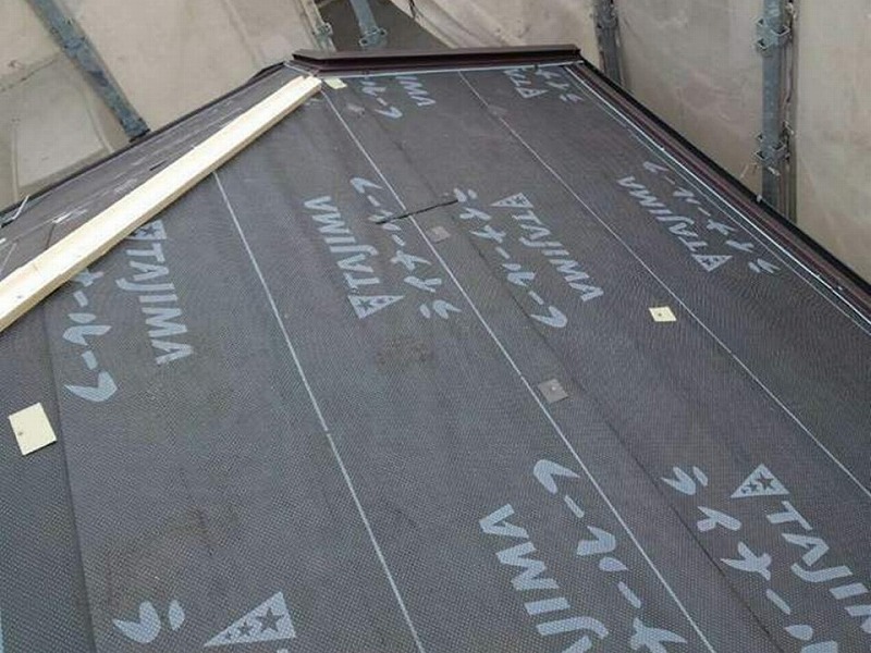 ケラバ板金の取り付け