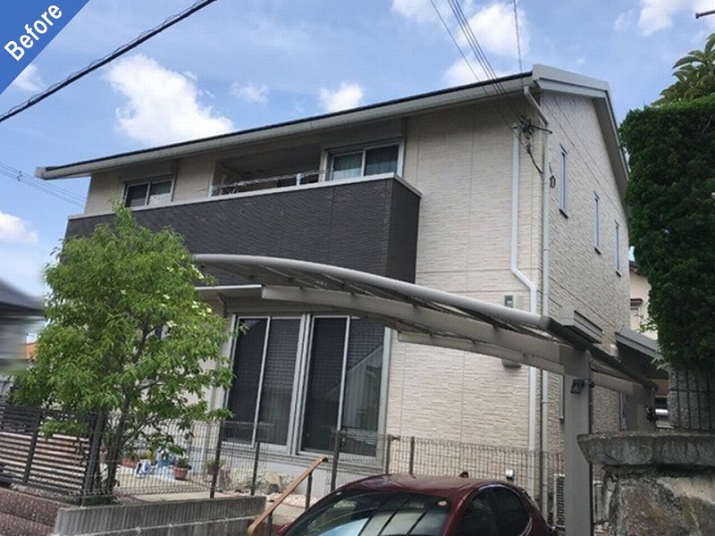 豊能郡豊能町の外壁塗装前の大和ハウス