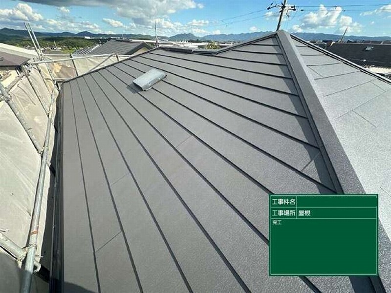 屋根カバー工法の完了