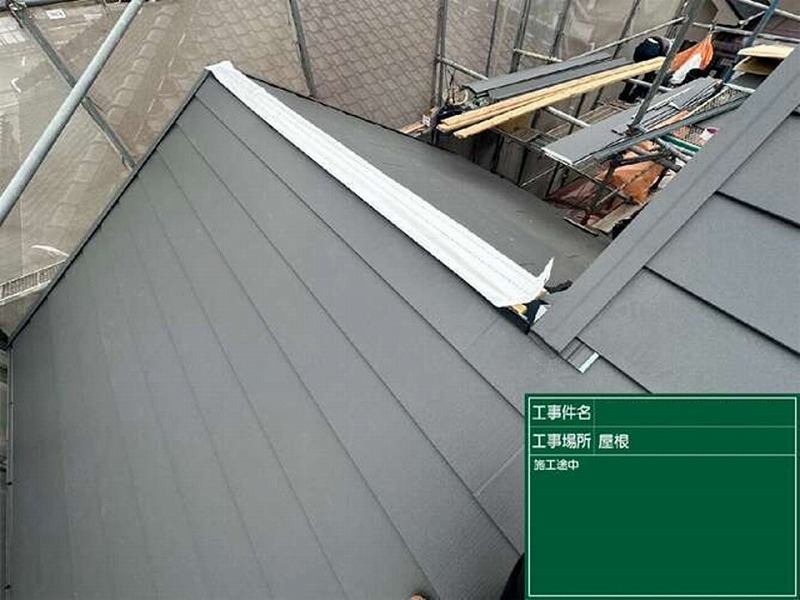 スーパーガルテクトの取り付け完了
