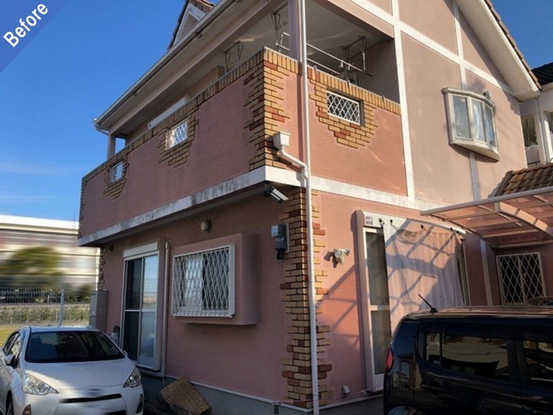 外壁塗装前の戸建て住宅