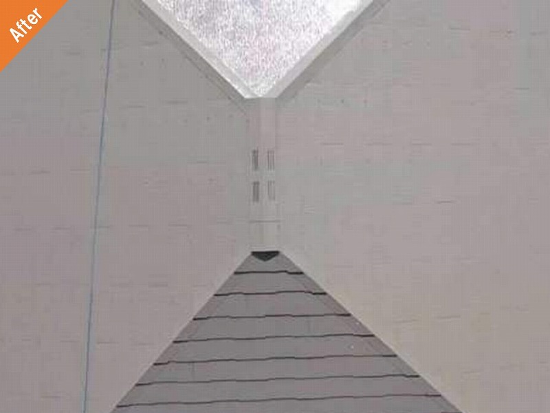 屋根塗装後のスレート瓦