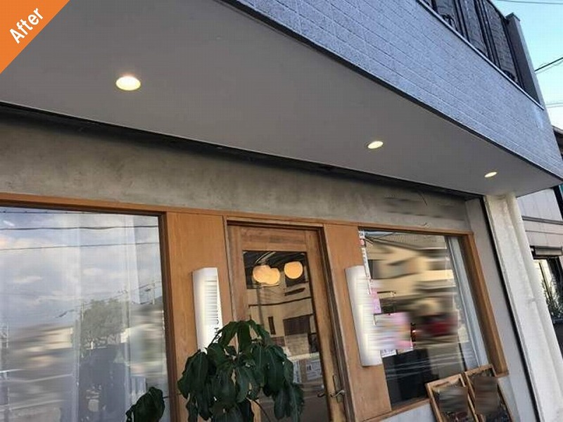 外壁塗装後のマンション1階