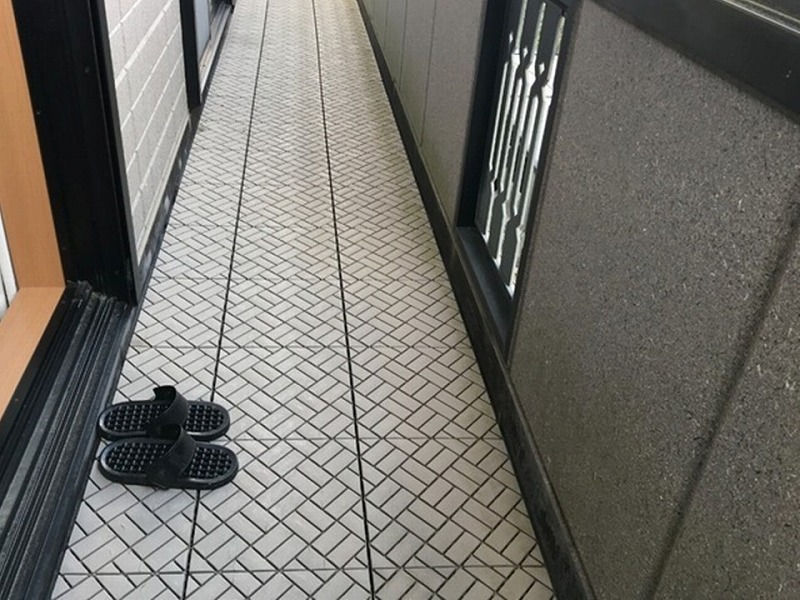 ベランダの塩ビシート防水