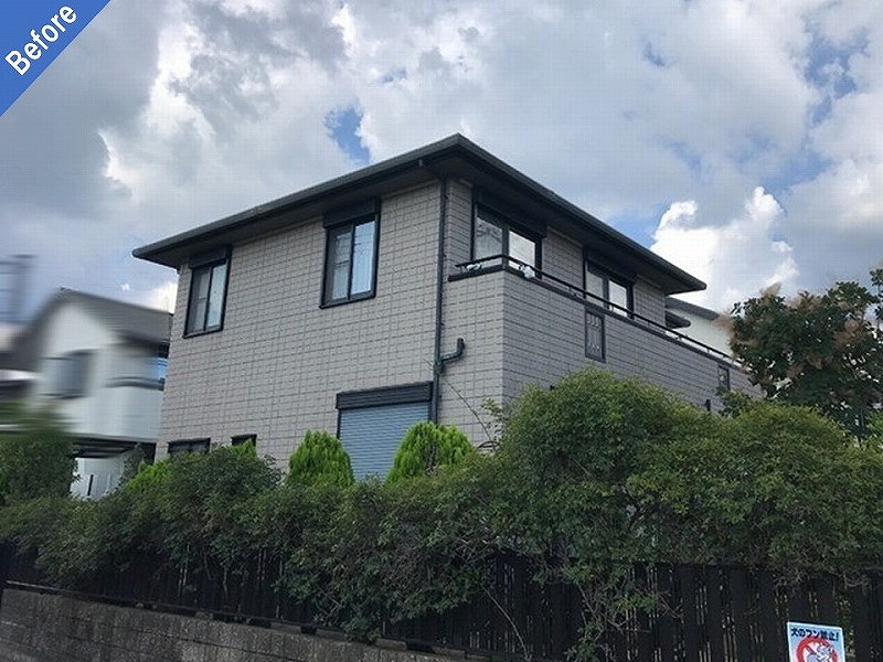 外壁塗装前の旭化成ヘーベルハウス