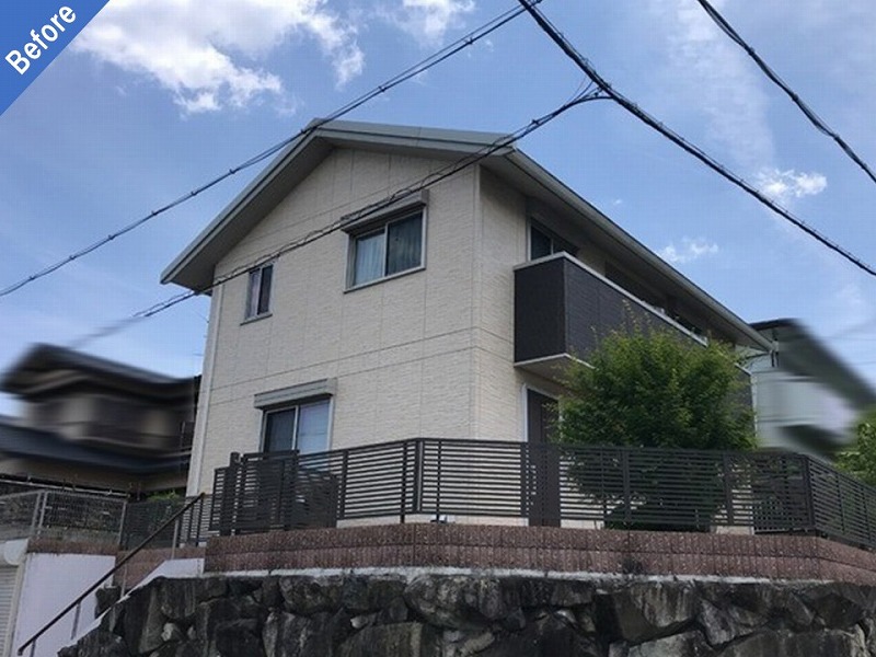 外壁塗装前の大和ハウス（DCウォール）