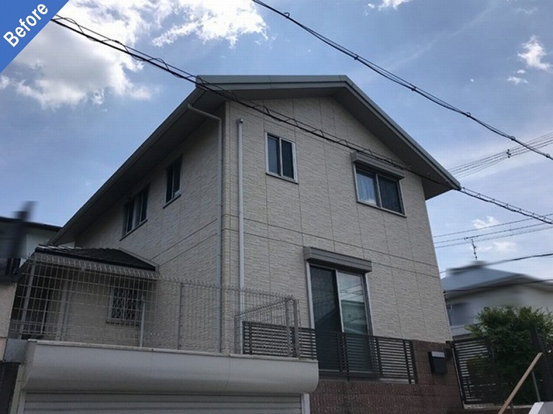 外壁塗装前の大和ハウス
