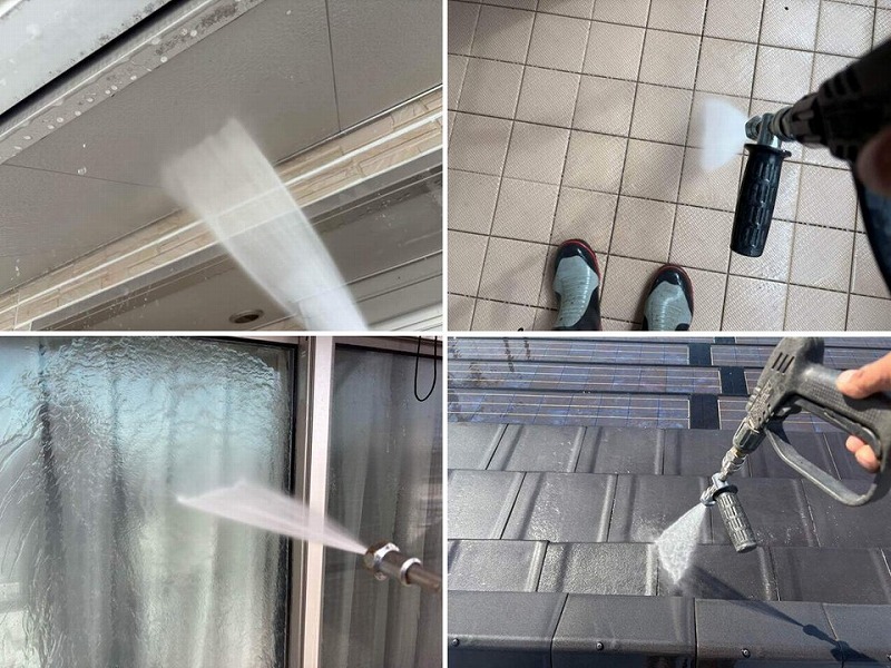 建物全体の高圧洗浄工事