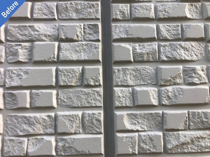 外壁塗装前の目地