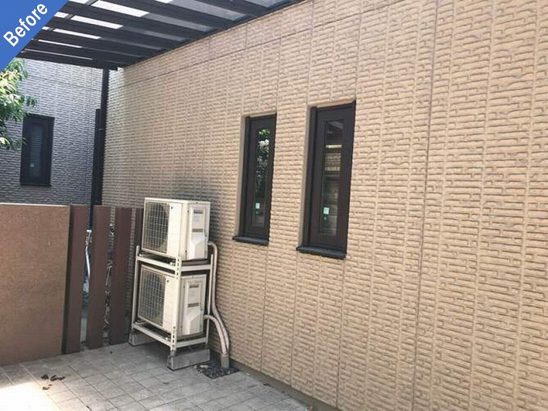 外壁塗装前のPALC外壁