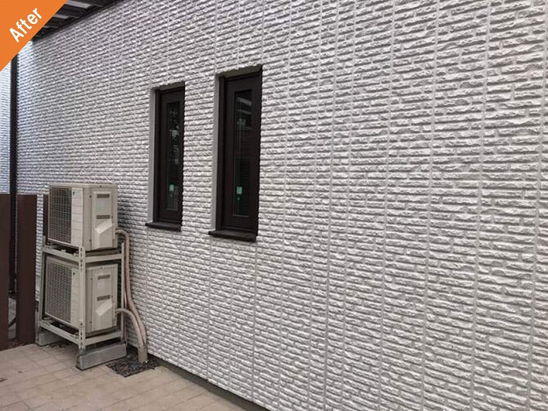 外壁塗装後のPALC外壁