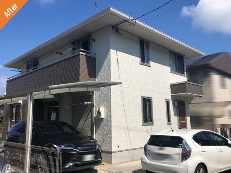 外壁塗装後の大和ハウス（DCウォール）