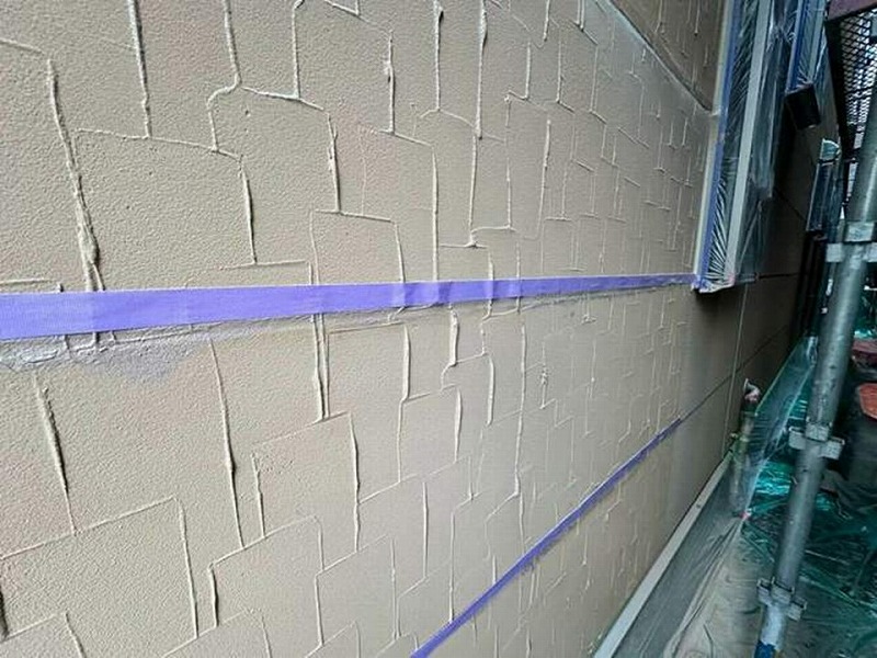 ひび割れ補修前の横目地