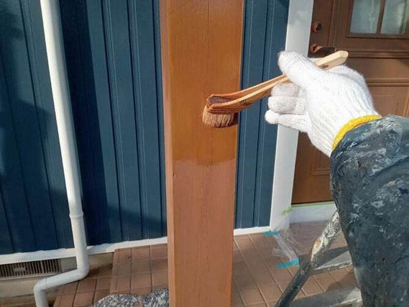 木部塗装（中塗り）