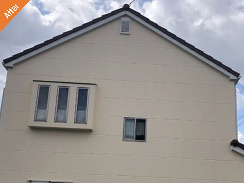 外壁塗装後の北側のALC外壁