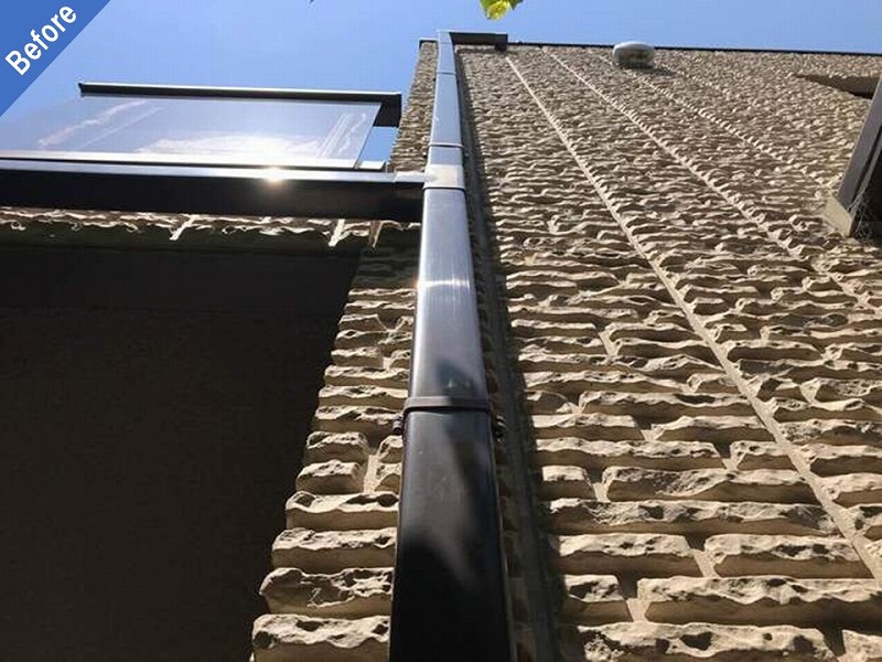 外壁塗装前の雨樋