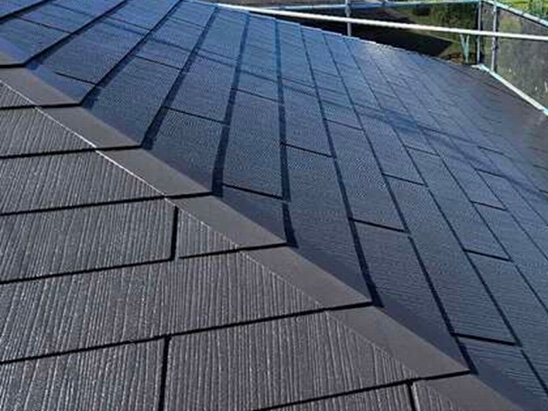 屋根塗装後のグリシェイドグラッサ