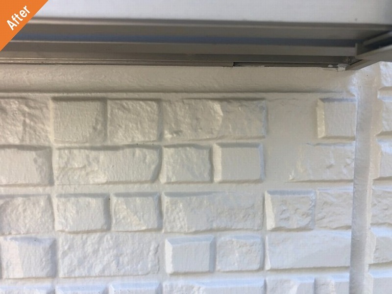 外壁塗装後のサッシ下のコ―キング