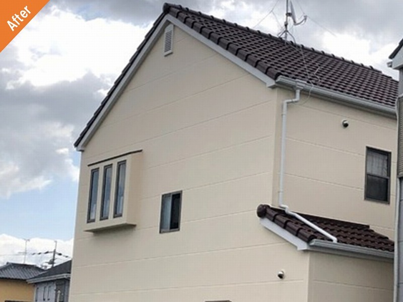 外壁塗装後のALC外壁