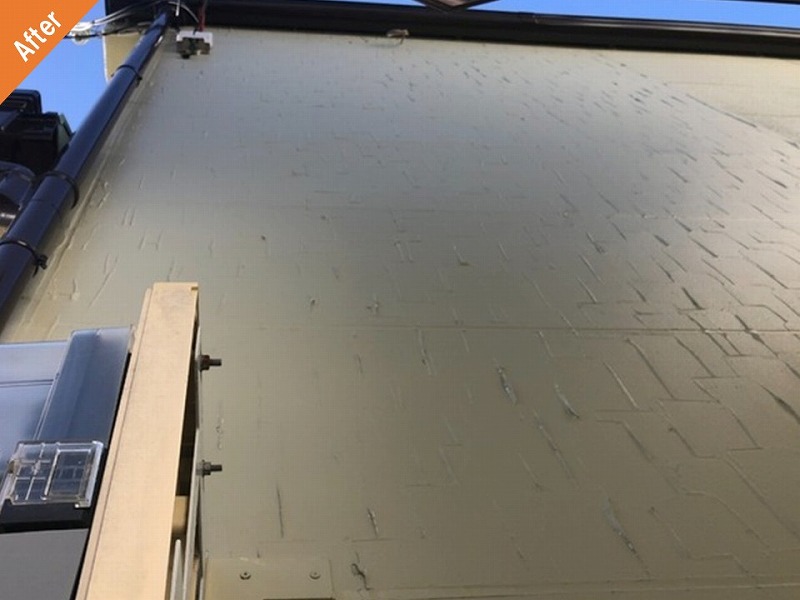 外壁塗装後のひび割れが改善されたリシン仕上げの窯業系サイディング