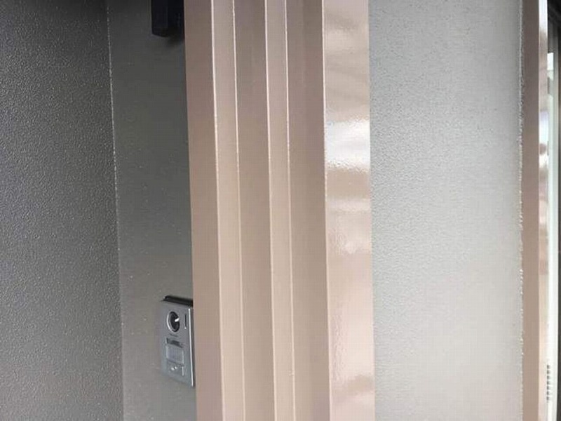 塗装後の玄関廻り