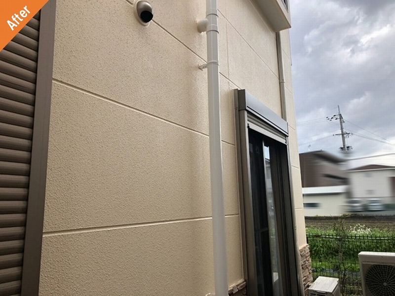 外壁塗装後の側面の外壁