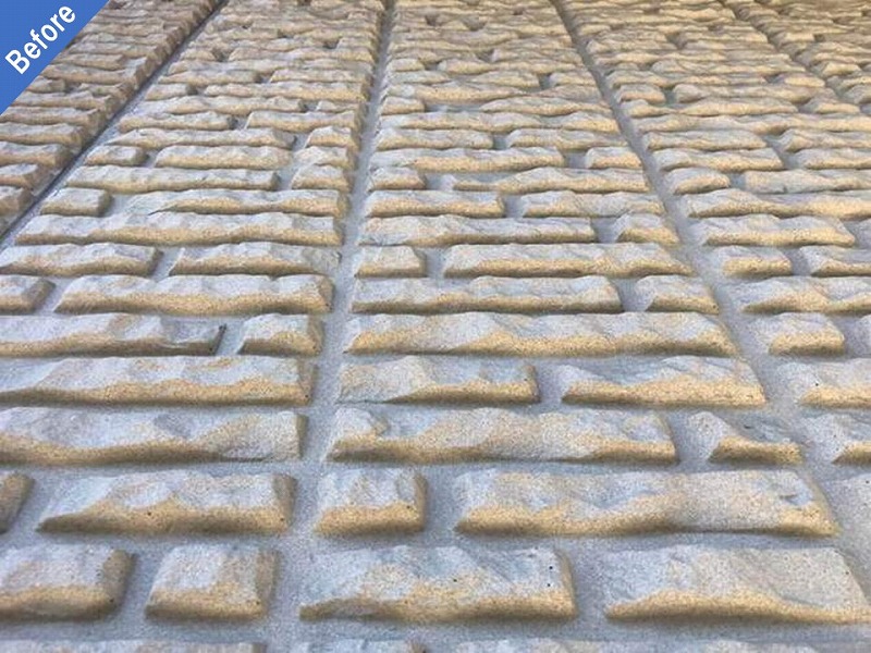 外壁塗装前の単色のPALC