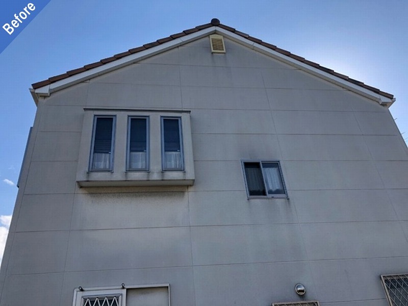 外壁塗装前の北側のALC外壁