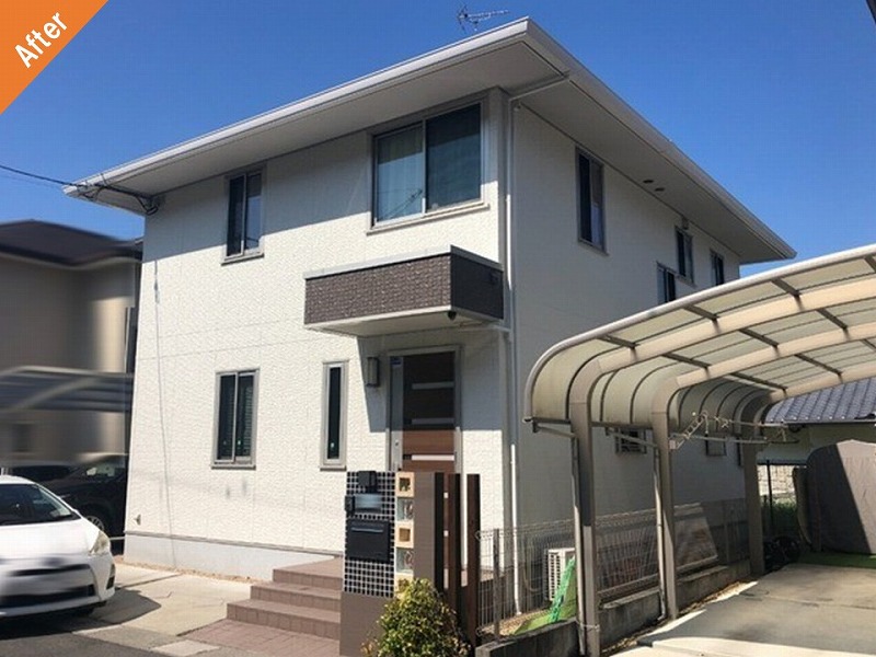 奈良県橿原市の外壁塗装後の大和ハウス（DCウォール）