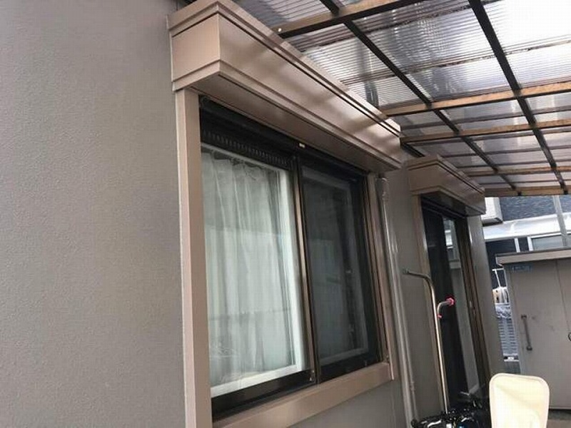 塗装後のサッシ廻り