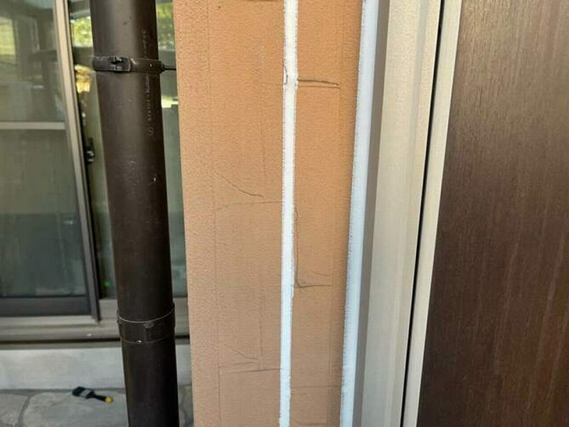 コーキング打ち替え後の目地